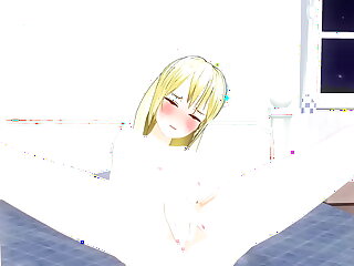 無修正アニメ　JCアナルオナニー